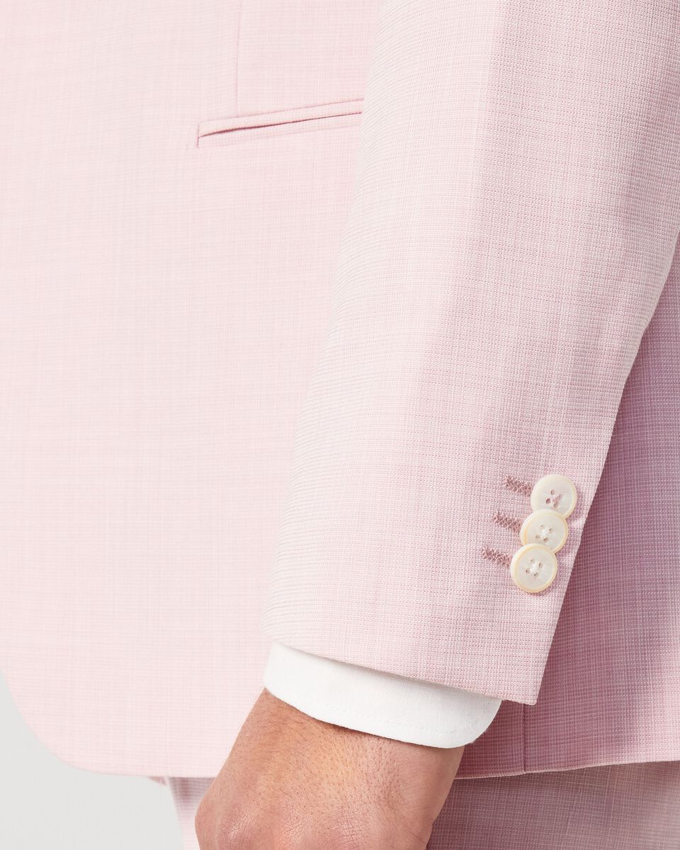 Mens Light Pink Tailored Suit Jacket